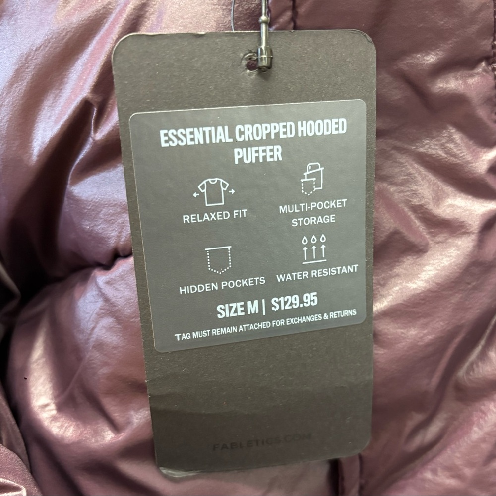 Fabletics Purple Puffer Jacket - image 4